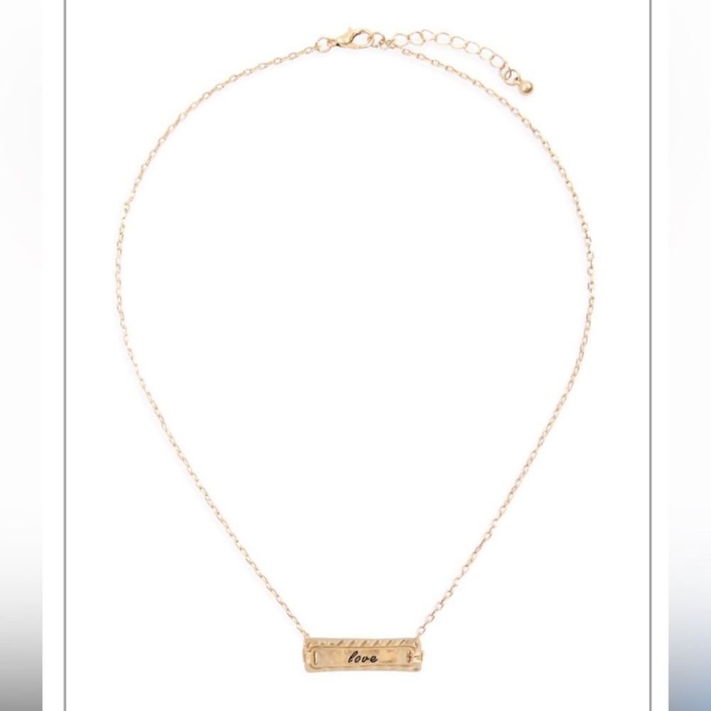 “Love” bar chain necklace - Picture 4 of 4